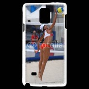 Coque Samsung Galaxy Note 4 Beach Volley féminin 50
