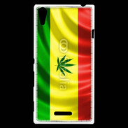 Coque Sony Xperia T3 Drapeau cannabis
