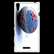Coque Sony Xperia T3 Ballon de rugby Fidji