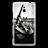 Coque Nokia Lumia 1320 Ancre en noir et blanc