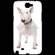 Coque Samsung Galaxy Note 2 Bull Terrier blanc 600