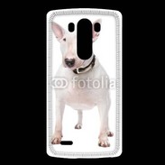 Coque LG G3 Bull Terrier blanc 600