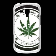 Coque Samsung Galaxy Trend Grunge stamp with marijuana leaf