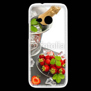 Coque HTC One Mini 2 Champagne et fraises