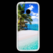 Coque HTC One Mini 2 Petite île tropicale sur l'océan indien