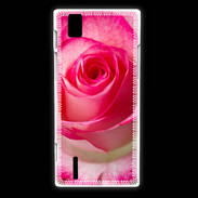Coque Huawei Ascend P2 Belle rose 3