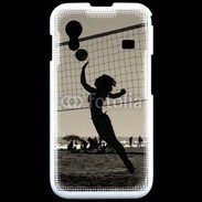 Coque Samsung ACE S5830 Beach Volley en noir et blanc 115