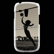 Coque Samsung Galaxy S3 Mini Beach Volley en noir et blanc 115