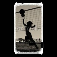 Coque Sony Xperia Typo Beach Volley en noir et blanc 115
