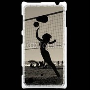 Coque Nokia Lumia 720 Beach Volley en noir et blanc 115