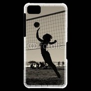 Coque Blackberry Z10 Beach Volley en noir et blanc 115
