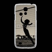Coque Samsung Galaxy S4mini Beach Volley en noir et blanc 115