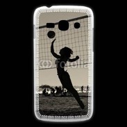 Coque Samsung Galaxy Ace3 Beach Volley en noir et blanc 115