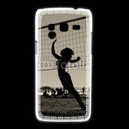 Coque Samsung Galaxy Express2 Beach Volley en noir et blanc 115