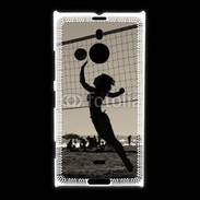 Coque Nokia Lumia 1520 Beach Volley en noir et blanc 115