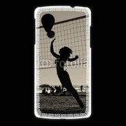 Coque LG Nexus 5 Beach Volley en noir et blanc 115