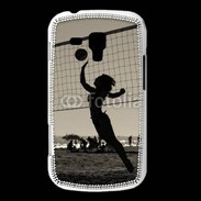 Coque Samsung Galaxy Trend Beach Volley en noir et blanc 115