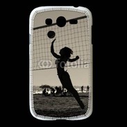Coque Samsung Galaxy Grand Beach Volley en noir et blanc 115