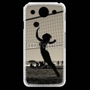 Coque LG G Pro Beach Volley en noir et blanc 115