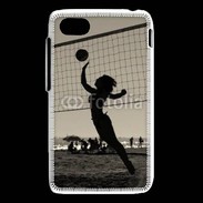 Coque Blackberry Q5 Beach Volley en noir et blanc 115