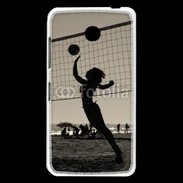 Coque Nokia Lumia 630 Beach Volley en noir et blanc 115