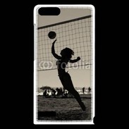 Coque Huawei Ascend G6 Beach Volley en noir et blanc 115
