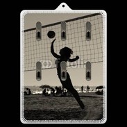 Porte clés Beach Volley en noir et blanc 115