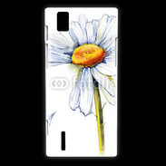 Coque Huawei Ascend P2 Fleurs en peinture 550