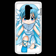 Coque LG G2 Chibi style illustration of a Super Heroine