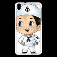 Coque HTC Desire 816 Cute cartoon illustration of a sailor