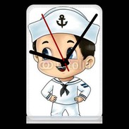 Pendule de bureau Cute cartoon illustration of a sailor