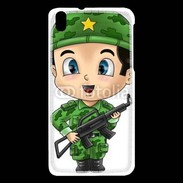 Coque HTC Desire 816 Cute cartoon illustration of a soldier