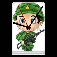 Pendule de bureau Cute cartoon illustration of a soldier