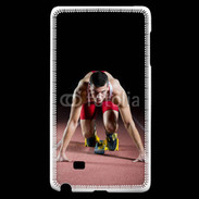 Coque Samsung Galaxy Note Edge Athlete on the starting block