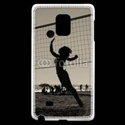 Coque Samsung Galaxy Note Edge Beach Volley en noir et blanc 115