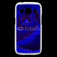 Coque Samsung Galaxy Ace4 Fleur rose bleue