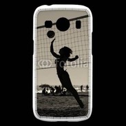 Coque Samsung Galaxy Ace4 Beach Volley en noir et blanc 115