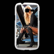 Coque Samsung Galaxy Fresh Femme blonde sexy voiture noire 5