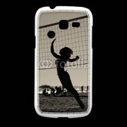 Coque Samsung Galaxy Fresh Beach Volley en noir et blanc 115