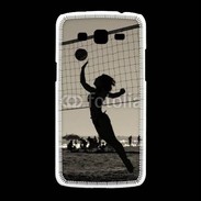 Coque Samsung Galaxy Grand2 Beach Volley en noir et blanc 115
