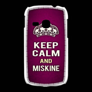 Coque Samsung Galaxy Young Keep Calm and Miskine Rose