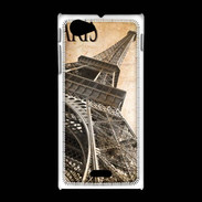 Coque Sony Xpéria J Tour Eiffel vertigineuse vintage