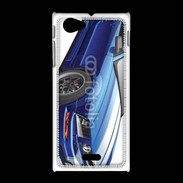 Coque Sony Xpéria J Mustang bleue