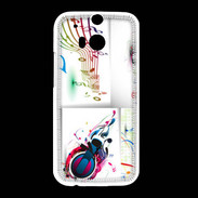 Coque HTC One M8 Abstract musique
