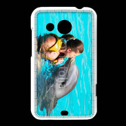 Coque HTC Desire 200 Bisou de dauphin