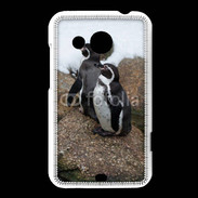 Coque HTC Desire 200 2 pingouins