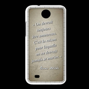 Coque HTC Desire 300 Toujours amoureux Sepia Citation Oscar Wilde