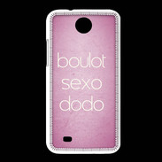 Coque HTC Desire 300 Boulot Sexo Dodo Rose ZG