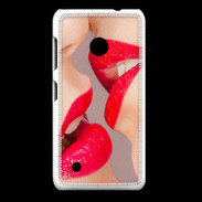 Coque Nokia Lumia 530 Bouche sexy Lesbienne et rouge à lèvres gloss