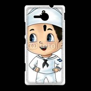 Coque Sony Xpéria SP Cute cartoon illustration of a sailor